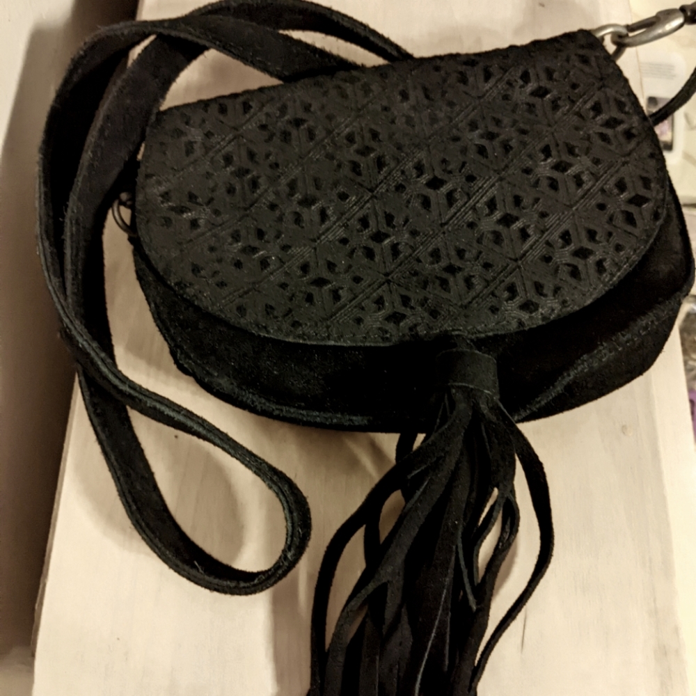 Black Suede Purse